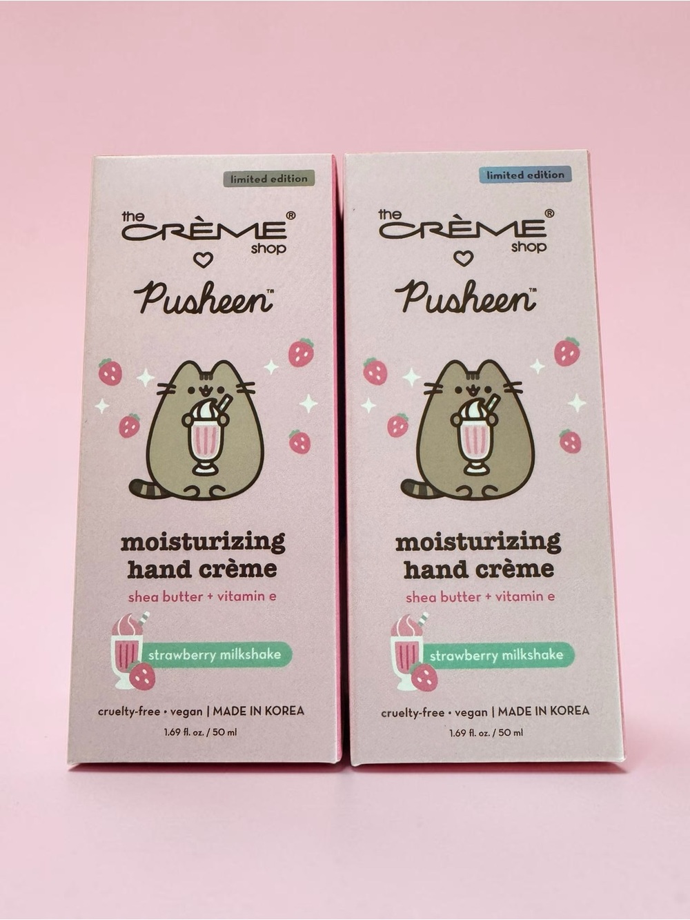 The Crème Shop Pusheen Moisturizing Hand Crème - Strawberry Milkshake) 2/$15